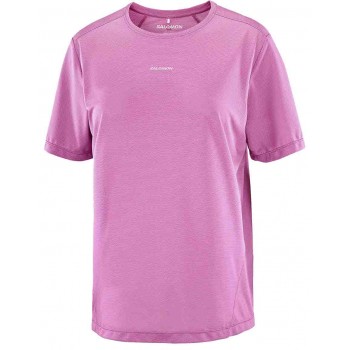 T-SHIRT SALOMON SHAKEOUT CORE SS TEE IRIS ORCHID POUR FEMMES