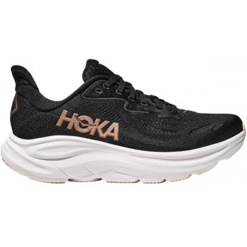 HOKA CLIFTON 10 BLACK/ROSE GOLD FOR WOMEN'S