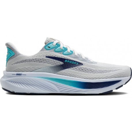 BROOKS GHOST 17 WHITE/BEACON BLUE/IPANEMA FOR MEN'S