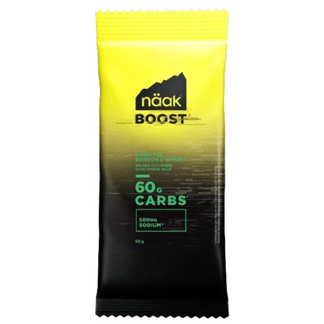 BOISSON NAAK BOOST ENERGY DRINK MIX 60G CARBS SALTED CUCUMBER 65G
