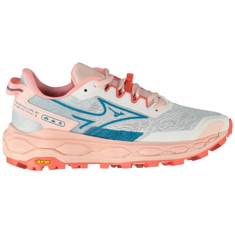 CHAUSSURES MIZUNO WAVE MUJIN 11 SNOW WHITE/LARKSPUR/FADED RODE POUR FEMMES