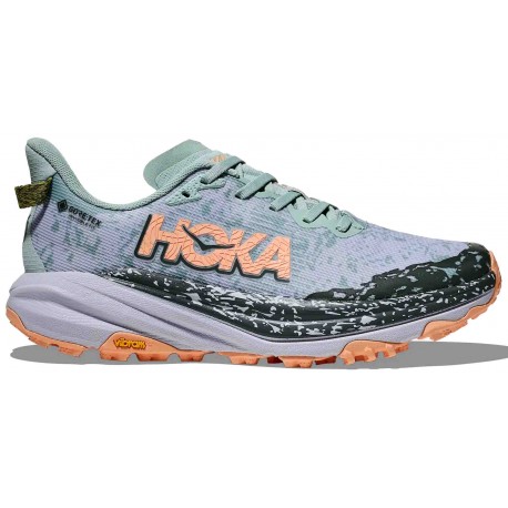 HOKA SPEEDGOAT 6 GTX JADE/ASH GREY FOR WOMEN'S