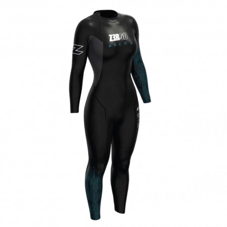 ZEROD ARCHI WETSUIT BLACK/BLUE FOR WOMEN'S