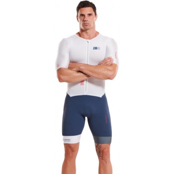 ZEROD TT RACER TRISUIT SS SMOKE WHITE FOR MEN'S
