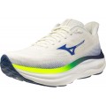 MIZUNO WAVE SKY 9 SNOW WHITE/SURF THE WEB/LIGHTNING YELLOW FOR MEN'S