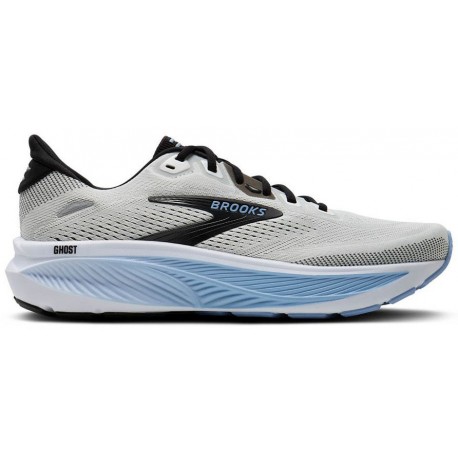 BROOKS GHOST 18 WHITE/BLACK/OPEN AIR FOR MEN'S