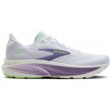 CHAUSSURES BROOKS GHOST 18 WHITE/PURPLE HEBE/GREEN POUR FEMMES
