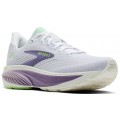 BROOKS GHOST 18 WHITE/PURPLE HEBE/GREEN FOR WOMEN'S