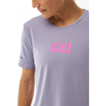 T-SHIRT COMPRESSPORT TRAINING SS TEE UTMB 2026 LAVENDER POUR FEMMES