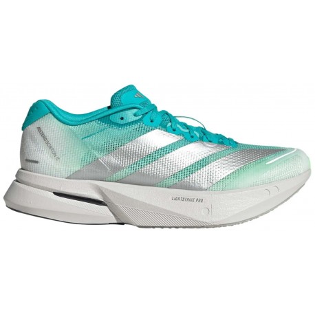 CHAUSSURES ADIDAS ADIZERO BOSTON 13 AQUA/SILVER/GREEN POUR FEMMES