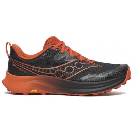 CHAUSSURES SAUCONY PEREGRINE 16 BLACK/RUST POUR HOMMES