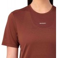 T-SHIRT SALOMON SHAKEOUT CORE SS TEE BURNT UMBER POUR FEMMES