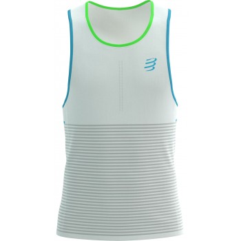 COMPRESSPORT PRO RACING SINGLET STAR WHITE FOR MEN'S