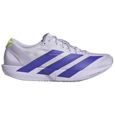 ADIDAS ADIZERO ADIOS 9 PURPLE TINT/SOLAR PURPLE/SIGNAL GREEN FOR WOMEN'S