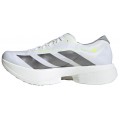 ADIZERO ADIOS PRO 4 WHITE/IRON METALLIC/SOLAR YELLOW FOR MEN'S