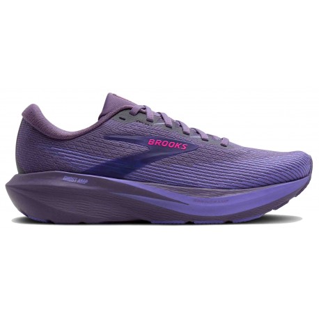 BROOKS GHOST AMP PURPLE/FUCHSIA FOR WOMEN'S