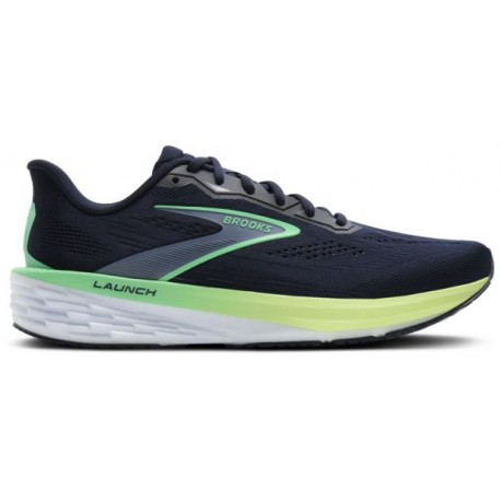 CHAUSSURES BROOKS LAUNCH 12 NAVY/WHITE/GREEN POUR HOMMES