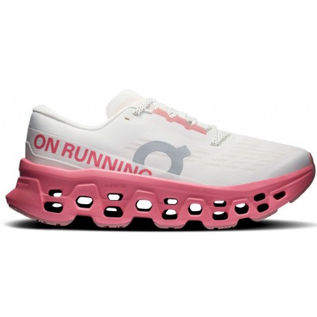 CHAUSSURES ON CLOUDMONSTER 3 IVORY/CAMELLIA POUR FEMMES