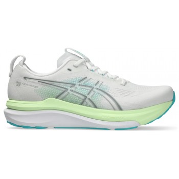 ASICS GEL KAYANO 33 WHITE/ENERGY AQUA FOR MEN'S