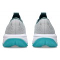 ASICS GEL CUMULUS 28 CLOUD GREY/ENERGY AQUA FOR MEN'S