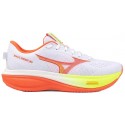 MIZUNO WAVE RIDER 30 WHITE/FLAMINGO CORAL/LIME PULP FOR WOMEN'S