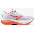 MIZUNO WAVE RIDER 30 WHITE/FLAMINGO CORAL/LIME PULP FOR WOMEN'S
