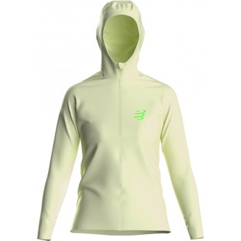 VESTE COMPRESSPORT HURRICANE WATERPROOF LIME POUR FEMMES