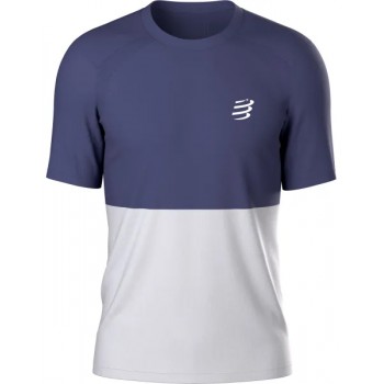 T-SHIRT COMPRESSPORT PERFORMANCE PEACOT/GRAY POUR HOMMES