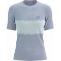 T-SHIRT COMPRESSPORT PERFORMANCE LAVENDER/WHITE POUR FEMMES