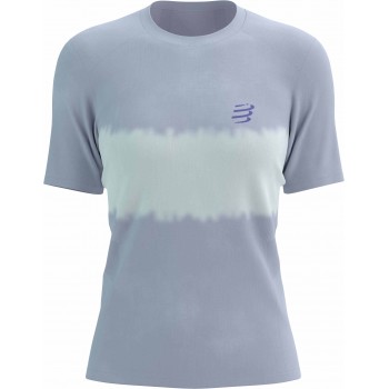 T-SHIRT COMPRESSPORT PERFORMANCE LAVENDER/WHITE POUR FEMMES