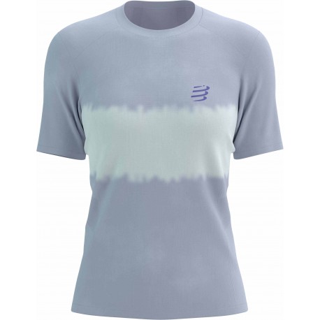 T-SHIRT COMPRESSPORT PERFORMANCE LAVENDER/WHITE POUR FEMMES