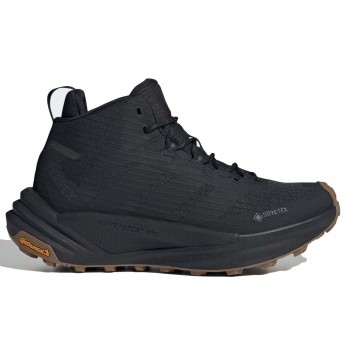 CHAUSSURES ADIDAS TERREX FREE HIKER 3 MID GTX CORE BLACK/BROWN OXIDE POUR HOMMES