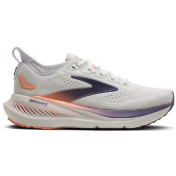 CHAUSSURES BROOKS GLYCERIN 23 WHITE/MULLED GRAPE/CLEAR POUR FEMMES