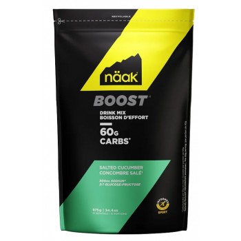 BOISSON NAAK BOOST ENERGY DRINK MIX 60G CARBS SALTED CUCUMBER 975G