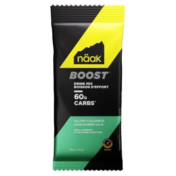NAAK BOOST ENERGY DRINK MIX 60G CARBS SALTED CUCUMBER 65G