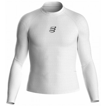 COMPRESSPORT 3D THERMO ULTRALIGHT LS TOP WHITE FOR MEN'S