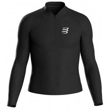 COMPRESSPORT 3D THERMO MERINO LS TOP BLACK UNISEX