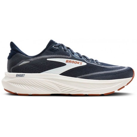 CHAUSSURES BROOKS GHOST 18 NAVY BLAZER/RED EARTH/ BLUE POUR HOMMES