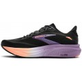 CHAUSSURES BROOKS GHOST 18 BLACK/MULLED GRAPE/PEACH POUR FEMMES