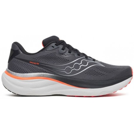 CHAUSSURES SAUCONY RIDE 19 CARBON/BLACK POUR HOMMES