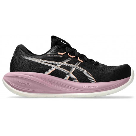 ASICS GEL CUMULUS 28 BLACK/TARO PURPLE FOR WOMEN'S