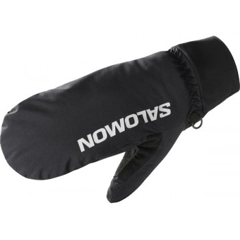 GANTS SALOMON CROSS WARM MITTEN DEEP BLACK