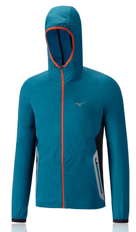 mizuno running men's static breath thermo softshell jacket