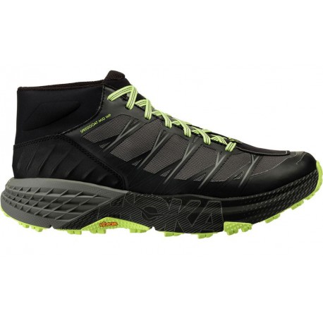 CHAUSSURES HOKA ONE ONE SPEEDGOAT MID WP BLACK/STEEL GREY POUR HOMMES