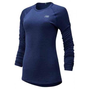 T-SHIRT NEW BALANCE A MANCHES LONGUES HEAT GRID CREW POUR FEMMES