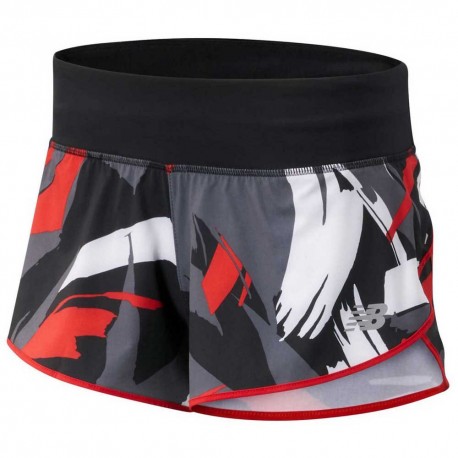 NEW BALANCE PRINTED IMPACT 3 INCH SHORT FOR WOMEN'S
