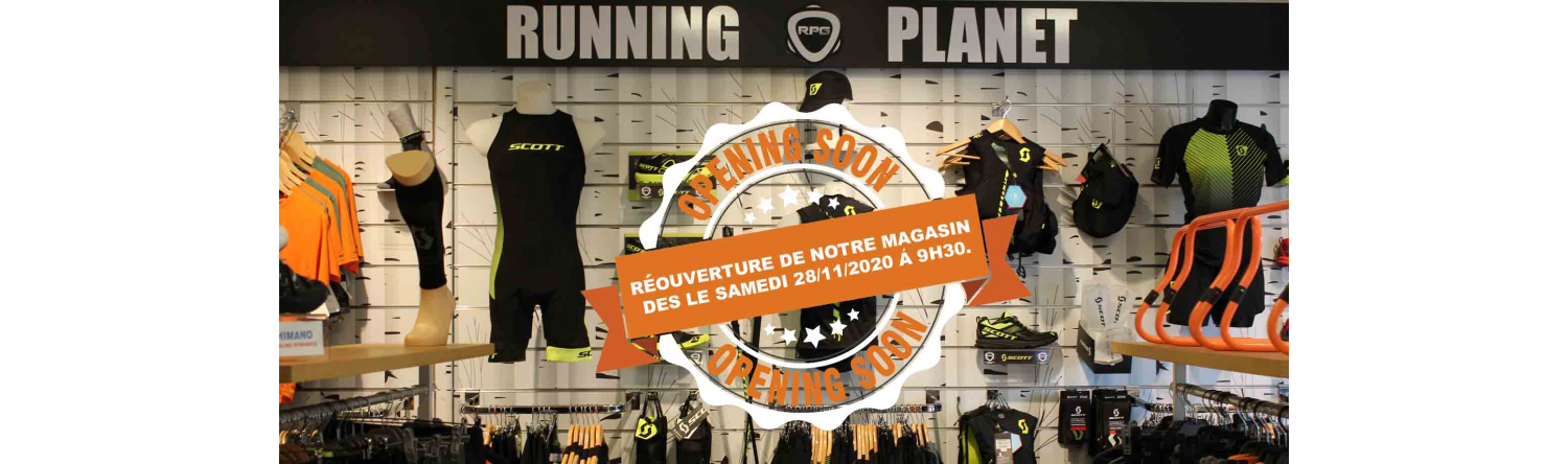 Réouverture du magasin Running Planet Genève Novembre 2020