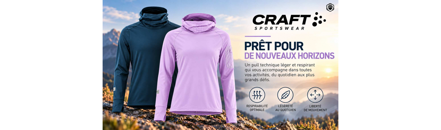 Craft sportswear subz thermal hood midlayer Running Planet Geneva