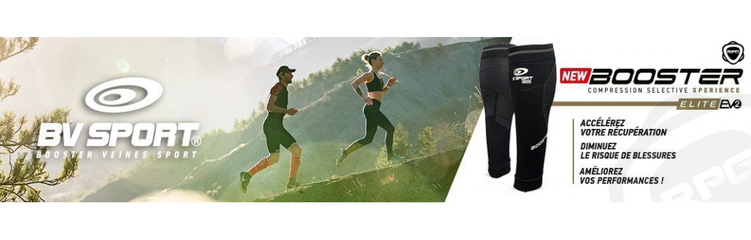Calf sleeves Bv sport Booster Elite Evo 2 Running Planet Geneva
