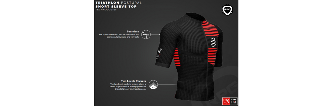 Compressport triathlon postural top Running Planet Geneva